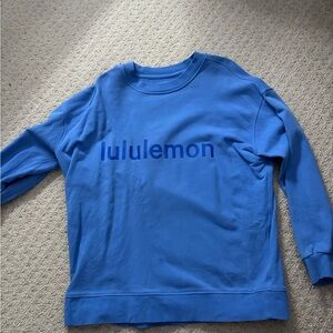 lululemon athletica Blue Crew Neck Sweater